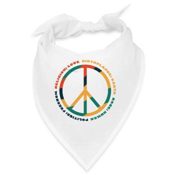 Menschenrechte - Bandana - Weiß - Vorne