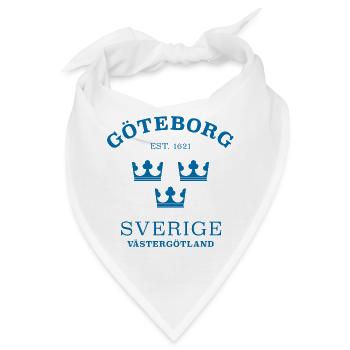 Göteborg Sverige Schweden - Bandana - Weiß - Vorne