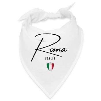 Elegantes Design Rom, ich liebe Rom - Bandana - Weiß - Vorne