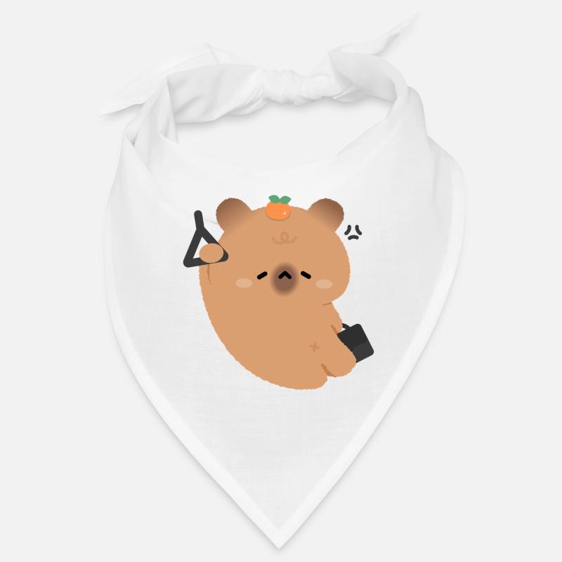 Tired Capybara Commute Bandana