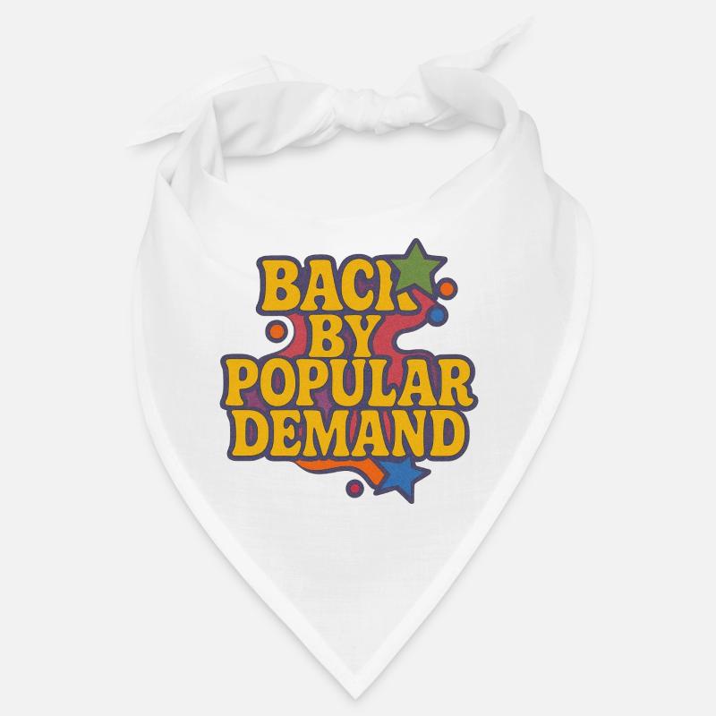 De retour par Popular Demand Retro Script Bandana