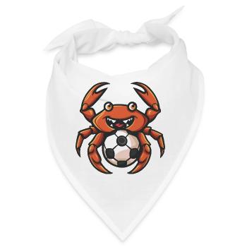 Krabbenfußball Maskottchen - Bandana - Weiß - Vorne