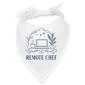 Remote Chef Laptop Motiv - Bandana - Weiß - Vorne