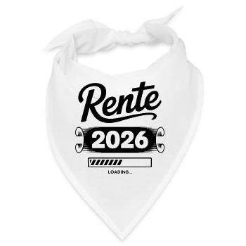 Rente 2026 Countdown - Bandana - Weiß - Vorne