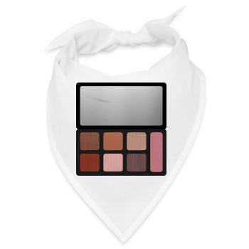 Neutraler Rosenfarben-Druck - Bandana - Weiß - Vorne