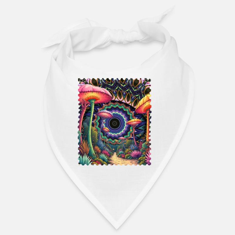 Champignons du sentier forestier Kaléidoscope Bandana