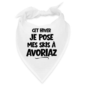 Skigebiet, Skifahren, Avoriaz - Bandana - Weiß - Vorne
