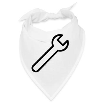 DIY-Schlüssel - Bandana - Weiß - Vorne