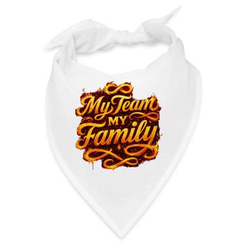 Teamgeist im Flammenlook, Team Family - Bandana - Weiß - Vorne
