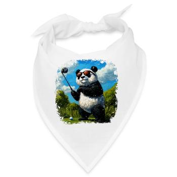 Pandas Golf - Bandana - Weiß - Vorne