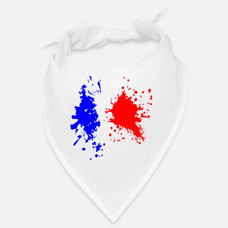 Éclaboussure du drapeau français Bandana