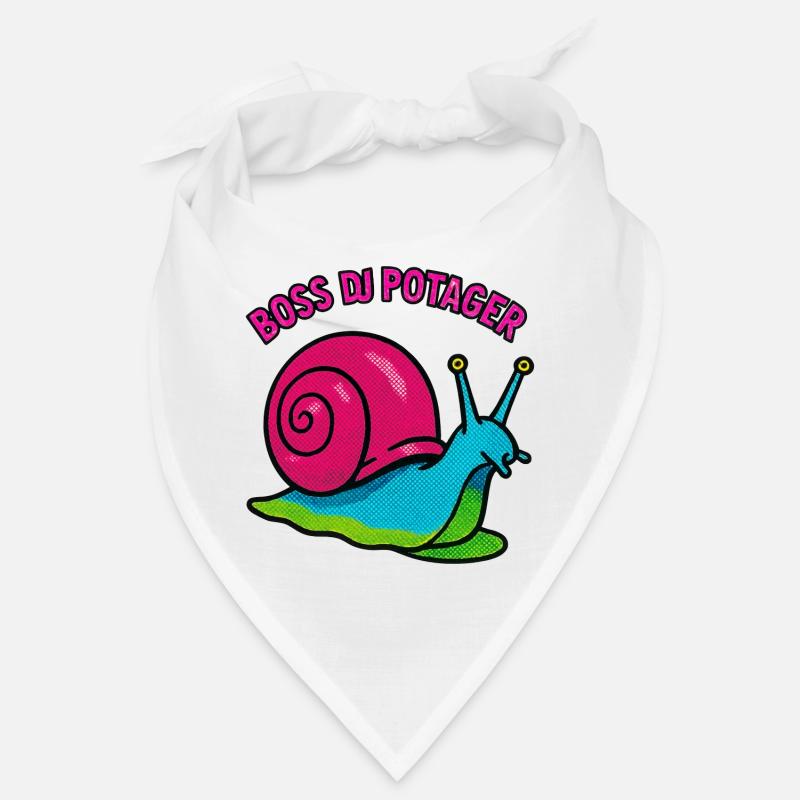 Escargot Chef du Potager - Retro Comic Bandana