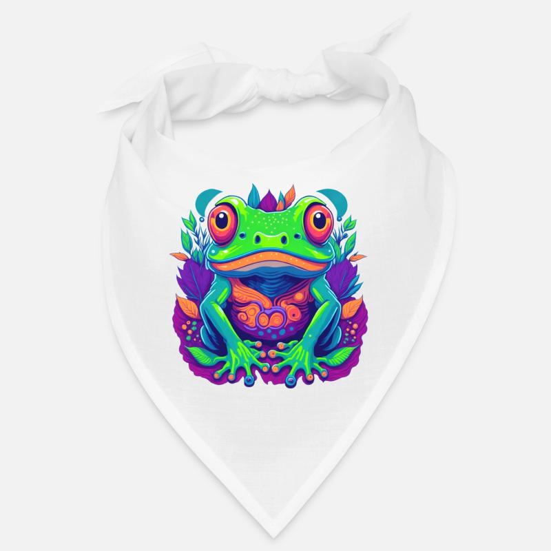 Art pop de grenouilles colorées Bandana