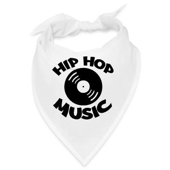 Hip Hop Music - Bandana - Weiß - Vorne