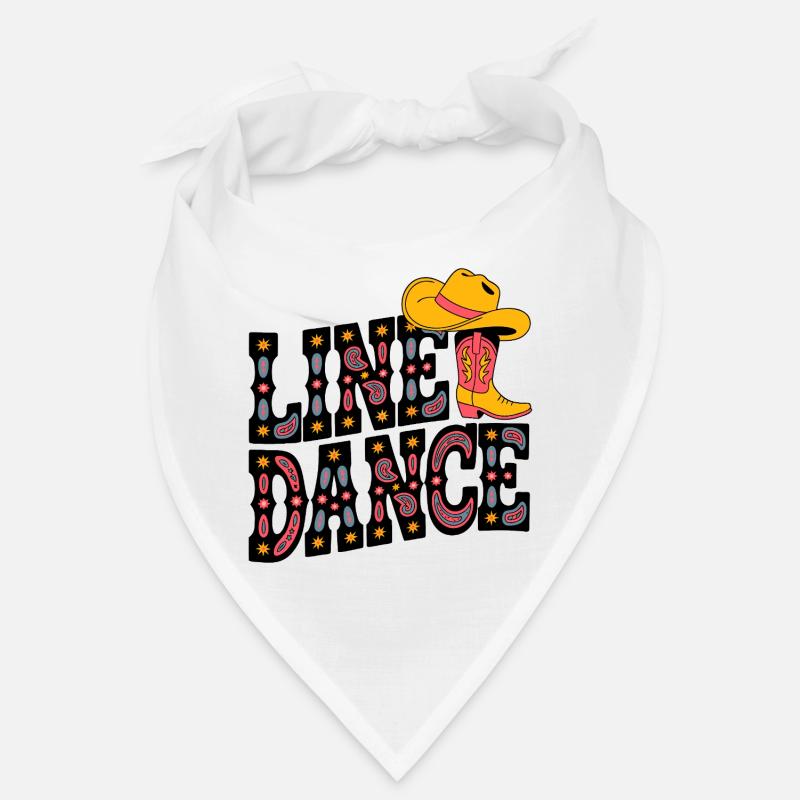 Neon Cowboy Boots Pattern Bandana