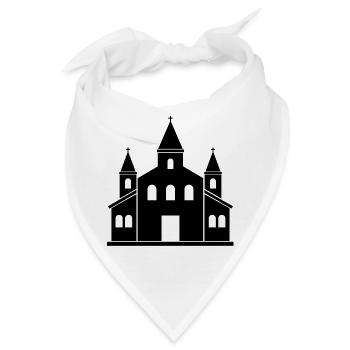 Kirche - Bandana - Weiß - Vorne