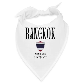 Souvenir Bangkok, elegantes Design Bangkok - Bandana - Weiß - Vorne