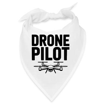 Drohnen-Pilot - Bandana - Weiß - Vorne