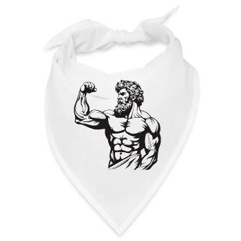 Griechischer Spartaner - Bandana - Weiß - Vorne