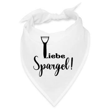 Liebe Spargel Gemüseschäler - Bandana - Weiß - Vorne