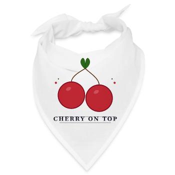 cherry on top - Bandana - Weiß - Vorne
