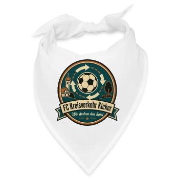 FC Kreisverkehr Kicker - Bandana - Weiß - Vorne
