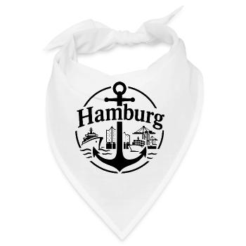 Hamburg - Bandana - Weiß - Vorne