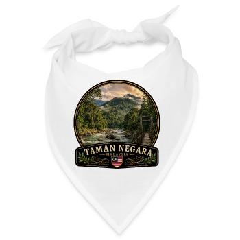 Taman Negara Malaysia Urwald Nationalpark Wandern  - Bandana - Weiß - Vorne