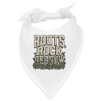 Roots Rock Regrow - Bandana - Weiß - Vorne