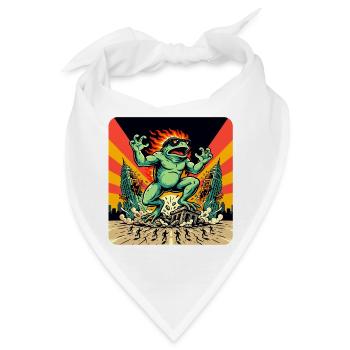 Frosch Apokalypse - Bandana - Weiß - Vorne