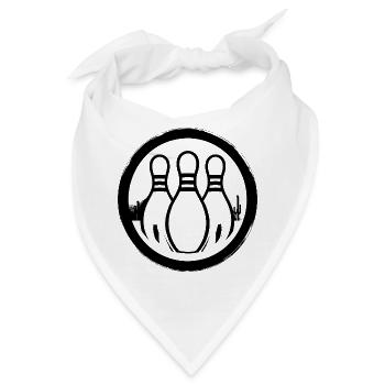 Bowling Pins Logo - Bandana - Weiß - Vorne