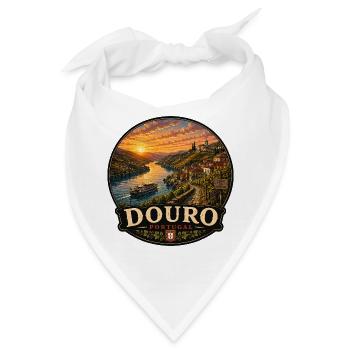 Douro Portugal Fluss Weinberge Altstadt Kanal - Bandana - Weiß - Vorne