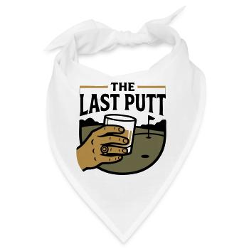 The Last Putt Whiskey Hand Golfclub Golf - Bandana - Weiß - Vorne