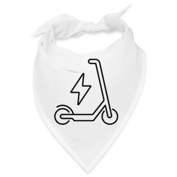 Ikone der Elektroroller-Linie Urban Mobility Transpor - Bandana - Weiß - Vorne