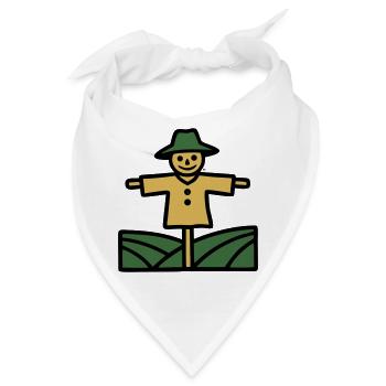 Vogelscheuche Feld Icon - Bandana - Weiß - Vorne