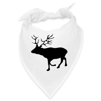 Reh - Bandana - Weiß - Vorne