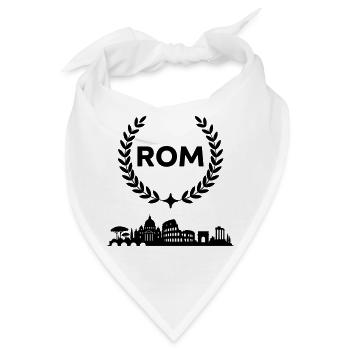 Rom Skyline - Bandana - Weiß - Vorne