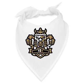 Bierkrieger Stammtisch Logo - Bandana - Weiß - Vorne