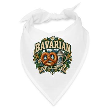 Bayerischer Festmodus - Bandana - Weiß - Vorne
