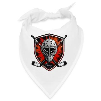 Torhüter Helm Shield Kunstmotiv - Bandana - Weiß - Vorne