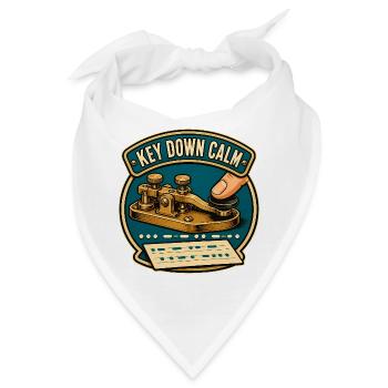 KEY DOWN CALM - Bandana - Weiß - Vorne