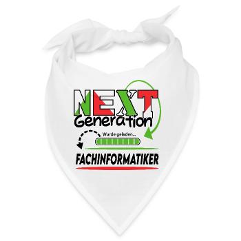 Fachinformatiker Next Generation Beruf Arbeit Mann - Bandana - Weiß - Vorne
