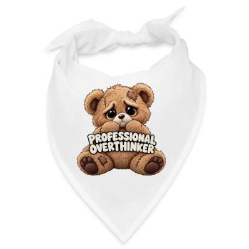 Professioneller Grübler Bär - Bandana - Weiß - Vorne