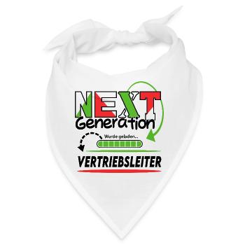 Vertriebsleiter Next Generation Beruf Arbeit Mann  - Bandana - Weiß - Vorne