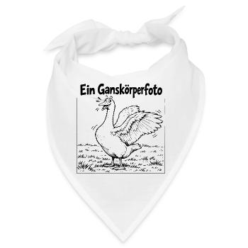 Lustiges Ganskörperfoto - Bandana - Weiß - Vorne