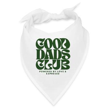 Good Dads Club – Powered by Love & Espresso  - Bandana - Weiß - Vorne