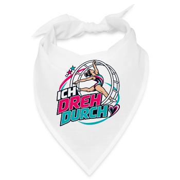 Ich Dreh Durch Rhönrad - Bandana - Weiß - Vorne