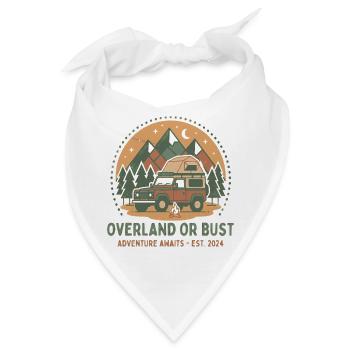 Overland Abenteuer Lagerfeuer - Bandana - Weiß - Vorne