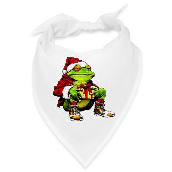 Frösche Weihnachten - Bandana - Weiß - Vorne