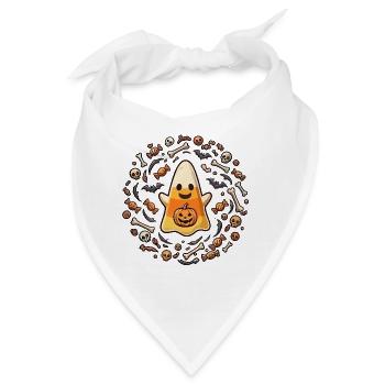 Candy Halloween-Geist - Bandana - Weiß - Vorne